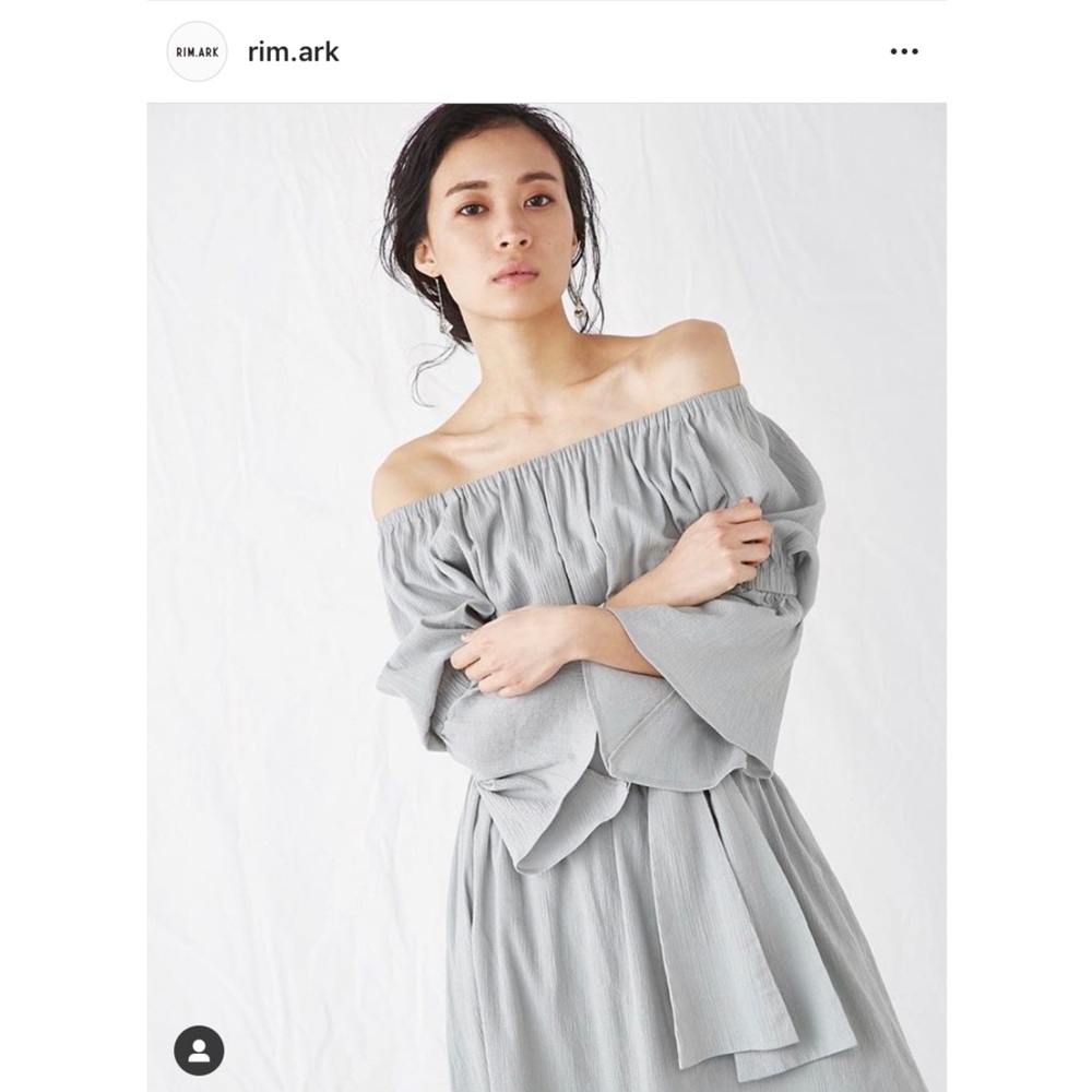 [rim.ark] blueish gray goddess dress small/medium